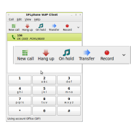 Toolbar actions during a call 